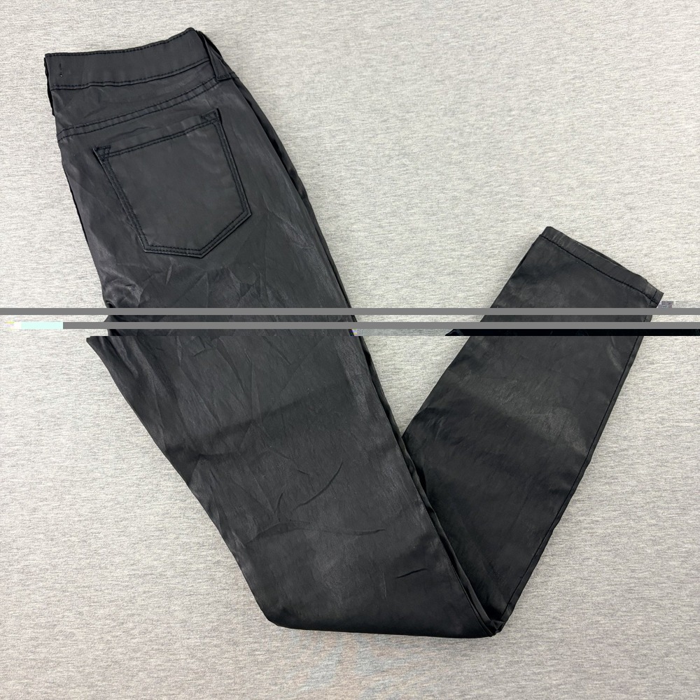 Joe's Jeans Nailah Skinny Coated Pants Women Size 25 Black NWT Made in USA